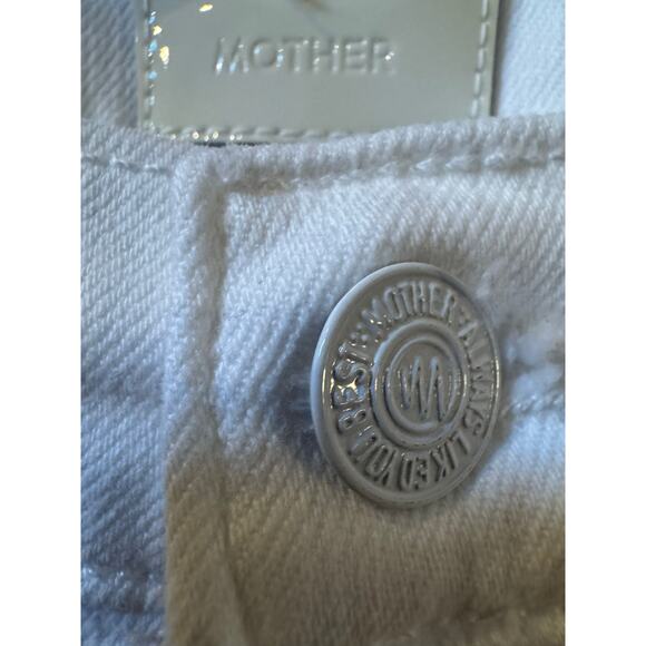 MOTHER The Hustler Ankle Fray in Fairest Of Them All white size 30 (New) - Picture 4 of 11
